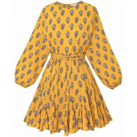 Rhode Resort Dresses & Skirts - Rhode Resort Ella Dress in Yellow Flower - SMALL